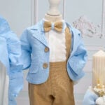 Costum botez Giorgio - bleu
