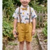 Costum Elegant Baieti Damian Galben