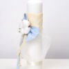 Lumanare De Botez Botez Baieti Cu Tull Funda Flori Bumbac 2