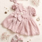 Rochita De Botez Fete Voal Fleur Rochie Ivoire Botez