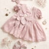 Rochita De Botez Fete Voal Fleur Rochie Ivoire Botez