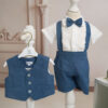 Trusou Complet De Botez Baiet Amos Albastru 2