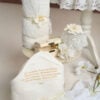 Trusou Complet De Botez Fete Claire Alb