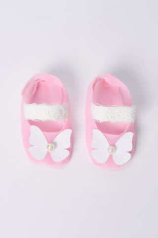 Botoșei Botez cu Fluture Mariposa - Roz