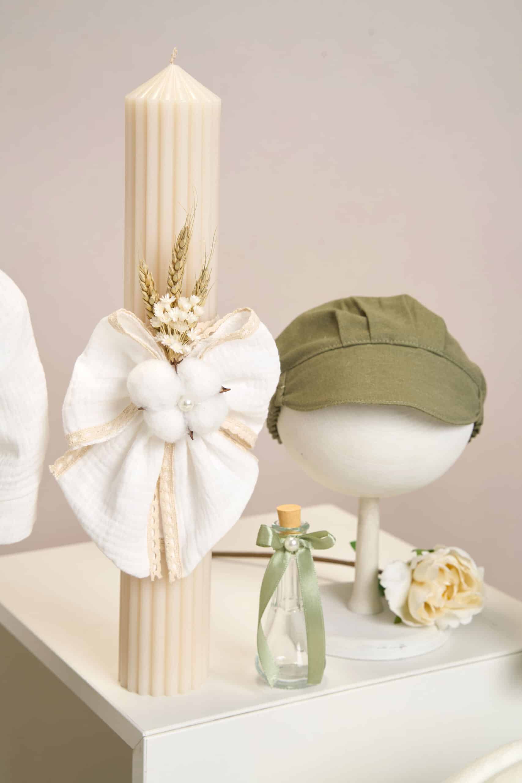 Set complet botez (trusou) - Dan - verde olive 6 Set complet botez (trusou) - Dan - verde olive - imagine 6