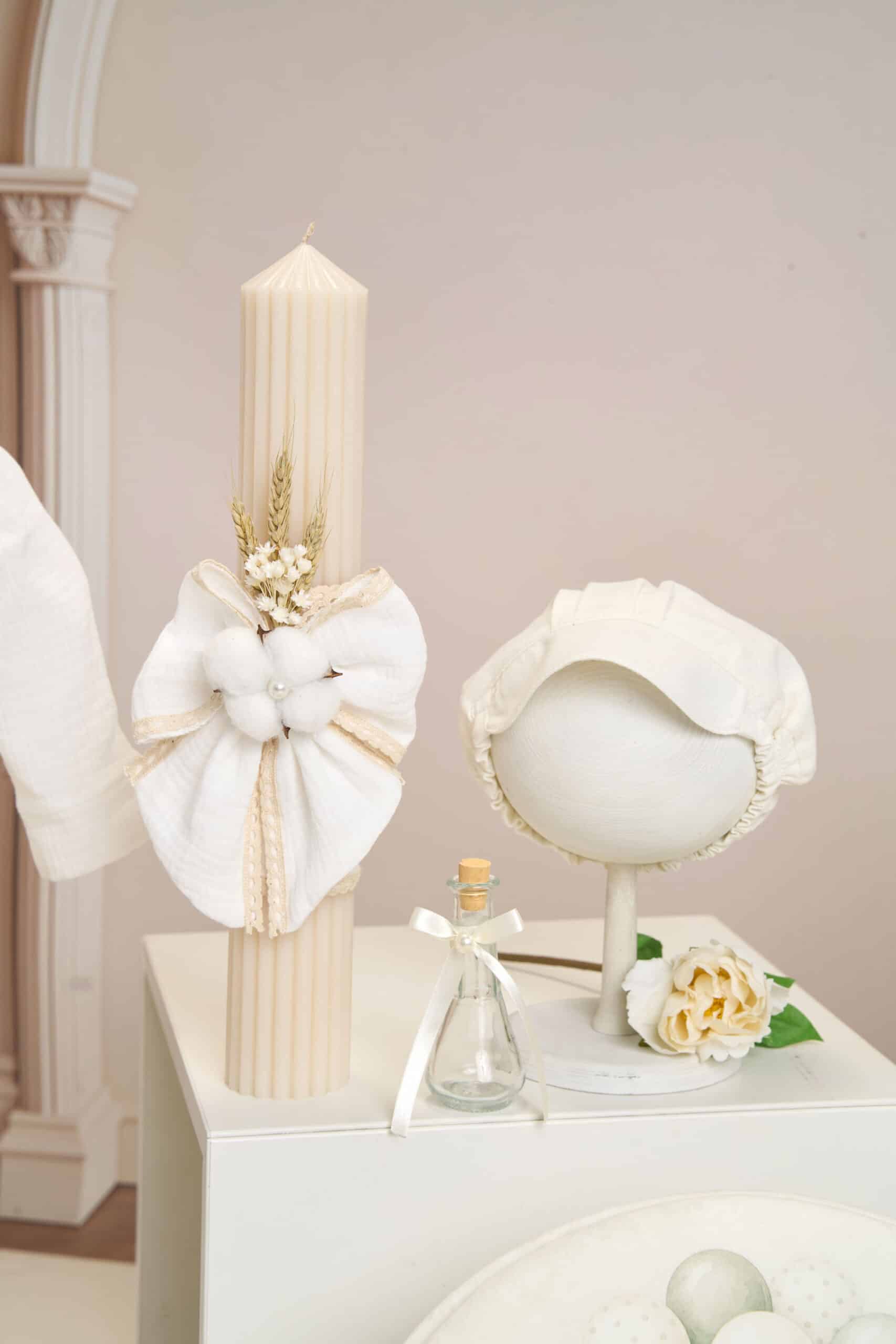 Set complet botez (trusou) - Dan - ivoire 4 Set complet botez (trusou) - Dan - ivoire - imagine 4