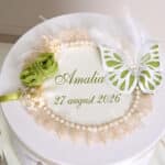 Cufăr botez Mariposa - Verde