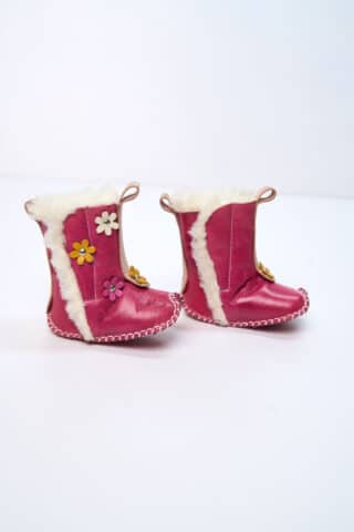 Ghetuțe bebeluși Apaș - Fucsia și Floricele Multicolor