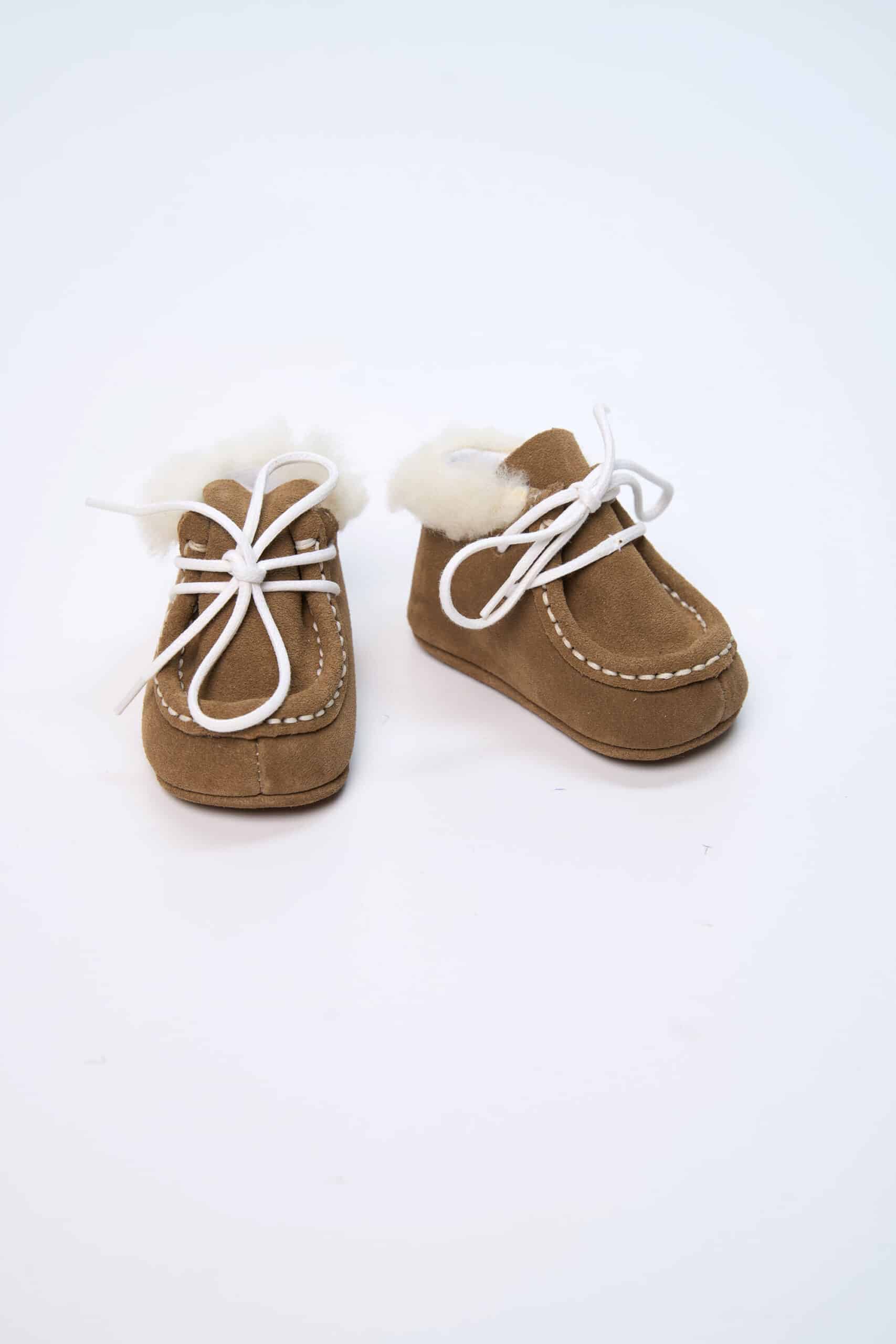 Mocasini piele naturală cu blăniță - Maro 3 Mocasini piele naturală cu blăniță - Maro - imagine 3