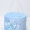 Cufăr botez Color buretat Sapphire din catifea pufoasă - bleu