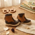 Ghete Copii Piele Naturală Oslo - Călduroase și Antiderapante - Maron