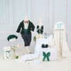 Set complet botez cufar buretat (trusou) - Ralph - verde