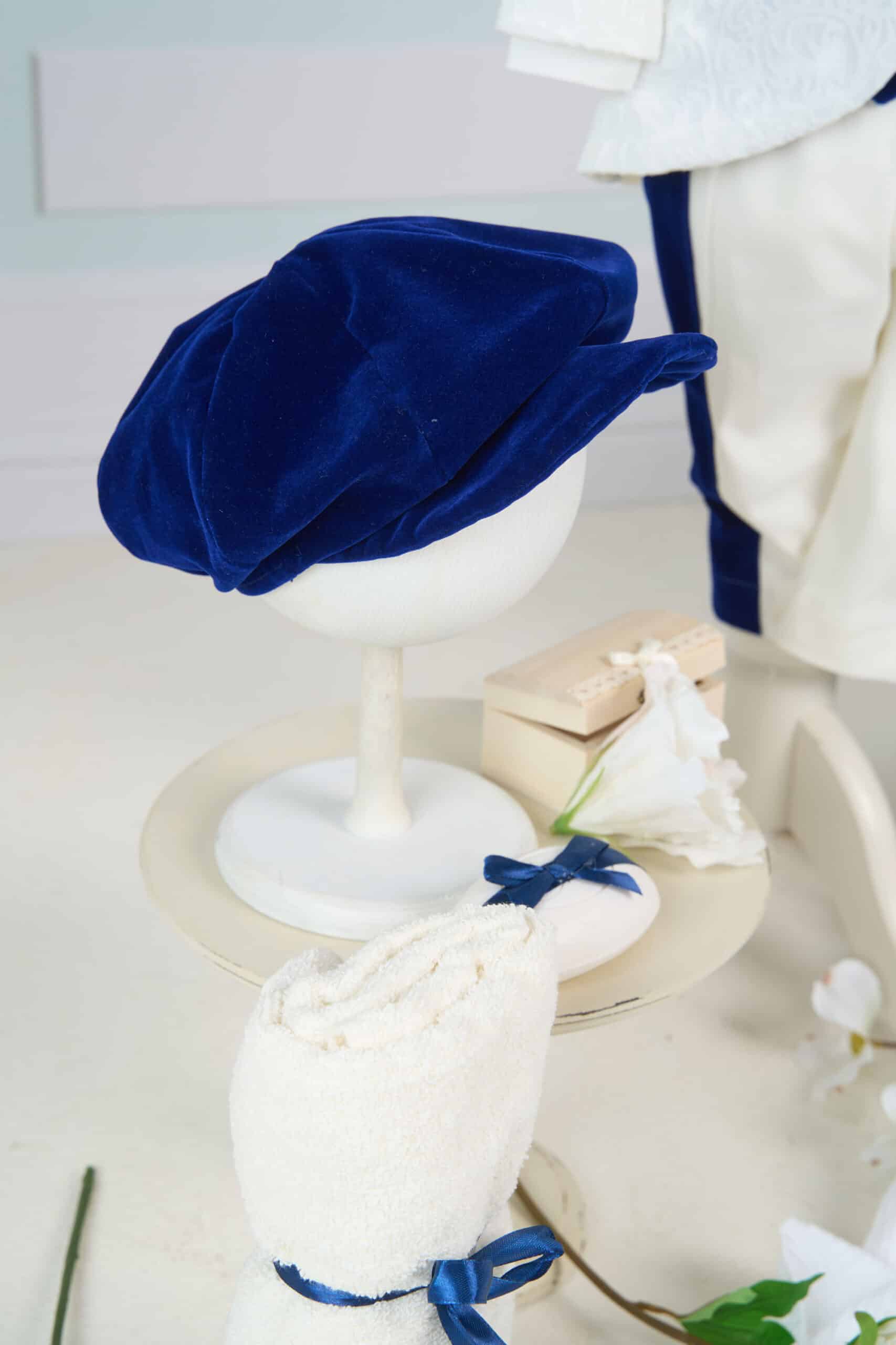 Set complet botez cufar buretat (trusou) - Enzo - bleumarin 10 Set complet botez cufar buretat (trusou) - Enzo - bleumarin - imagine 10