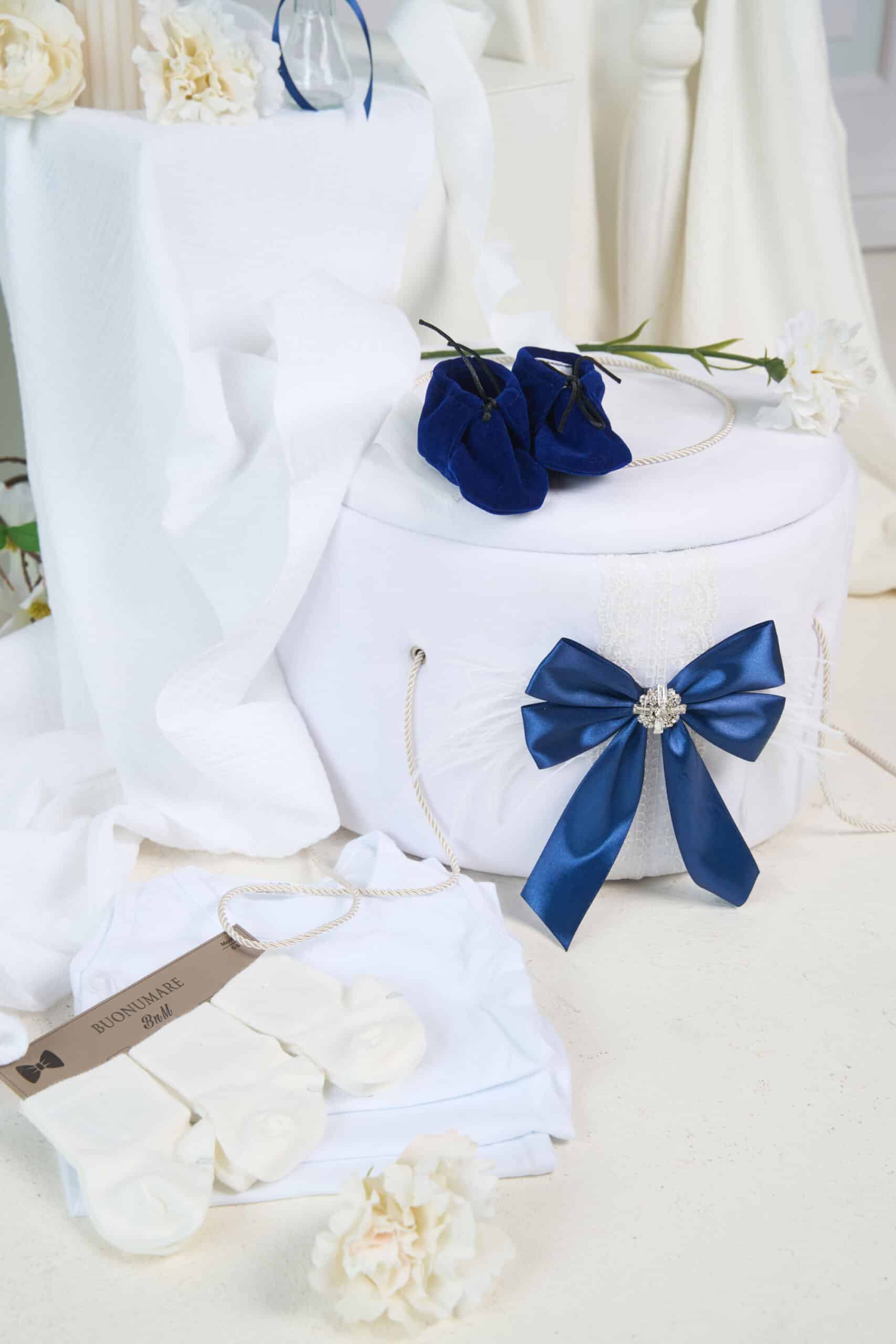 Set complet botez cufar buretat (trusou) - Enzo - bleumarin 8 Set complet botez cufar buretat (trusou) - Enzo - bleumarin - imagine 8