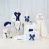 Set complet botez cufar buretat (trusou) - Enzo - bleumarin