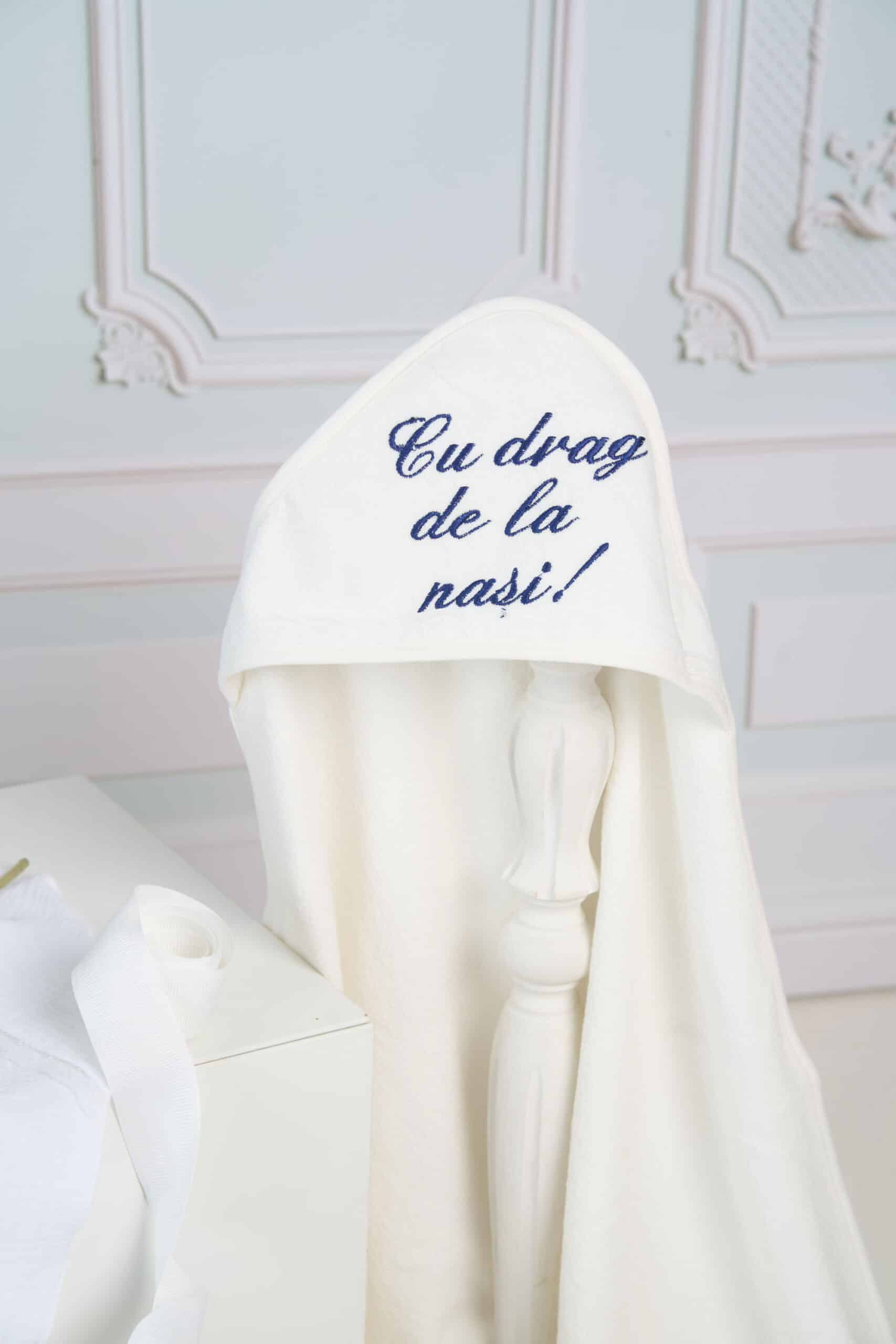Set complet botez cufar buretat (trusou) - Enzo - bleumarin 13 Set complet botez cufar buretat (trusou) - Enzo - bleumarin - imagine 13