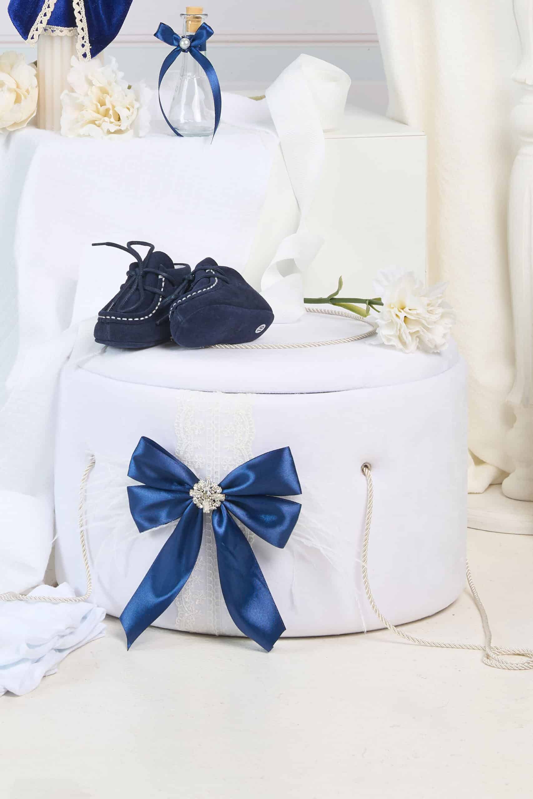 Set complet botez cufar buretat (trusou) - Enzo - bleumarin 14 Set complet botez cufar buretat (trusou) - Enzo - bleumarin - imagine 14