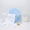 Pachet botez -20% REDUCERE - Cufăr Sapphire Color buretat + Trusou PureBebe - bleu