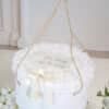 Cufăr Botez pentru Trusou Divine Rose - Alb-Ivoire