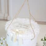 Cufăr Botez pentru Trusou Divine Rose - Alb-Ivoire