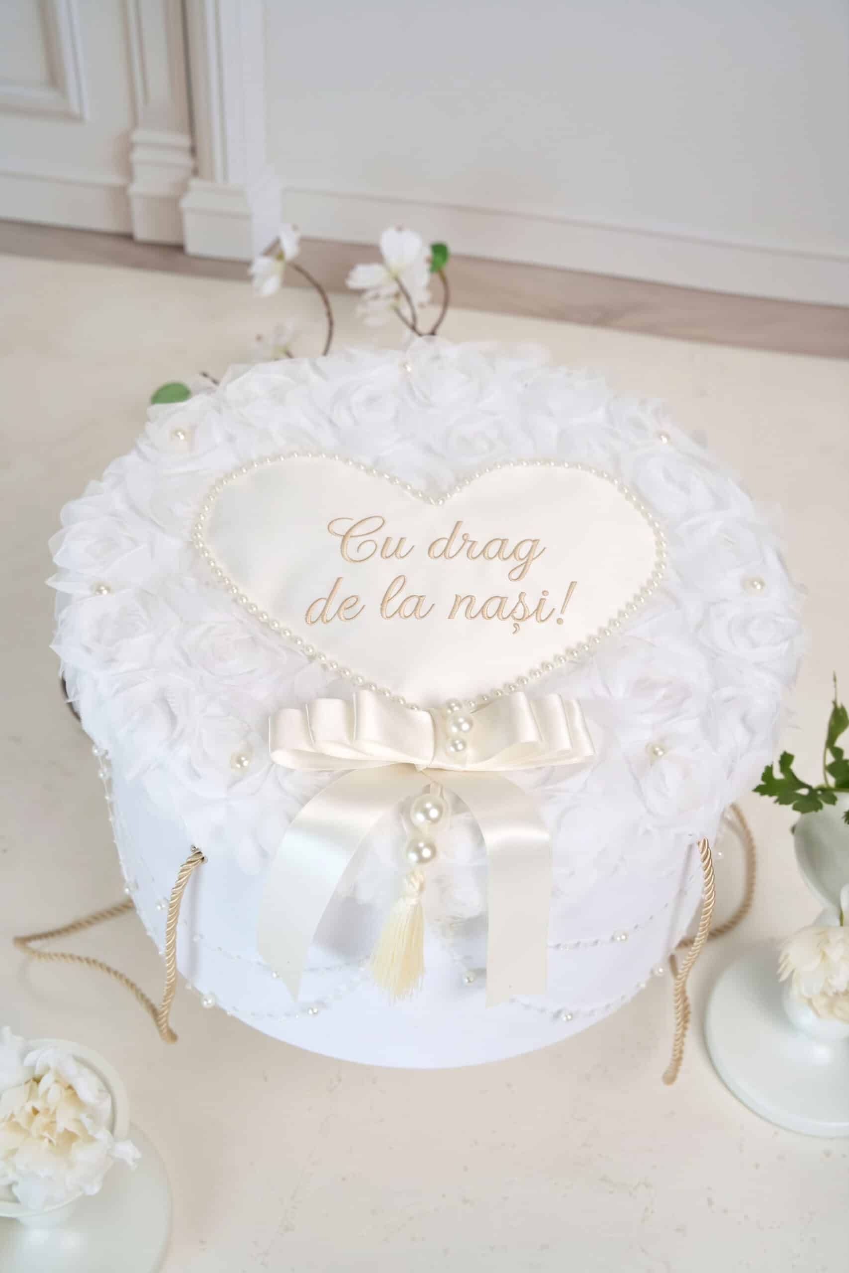 Cufăr Botez pentru Trusou Divine Rose - Alb-Ivoire 2 Cufăr Botez pentru Trusou Divine Rose - Alb-Ivoire - imagine 2