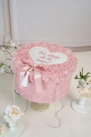 Cufăr Botez pentru Trusou Divine Rose - Roz