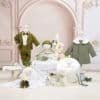Set complet botez (trusou) - Dan - verde cu jacheta