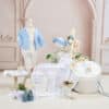 Set complet botez (trusou) - Romeo Ursuleț - bleu ciel